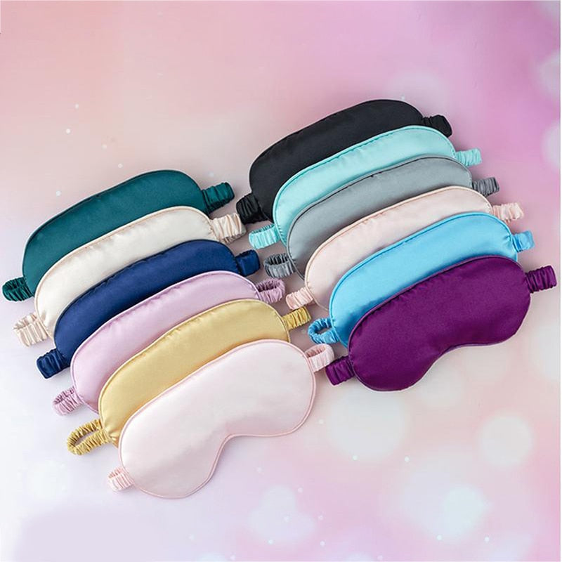 1Pc Eyeshade Sleeping Eye Mask Cover Eyepatch Blindfold Solid Portable New Rest Relax Eye Shade Cover Soft Pad eye cover DailyAlertDeals   