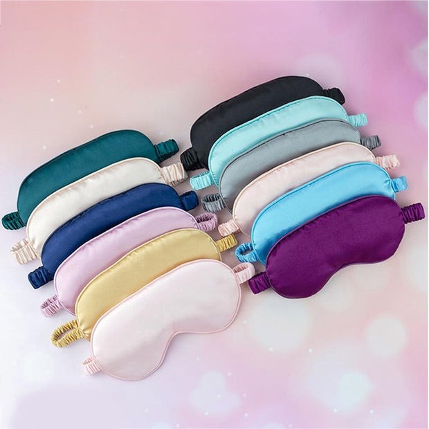 1Pc Eyeshade Sleeping Eye Mask Cover Eyepatch Blindfold Solid Portable New Rest Relax Eye Shade Cover Soft Pad eye cover DailyAlertDeals   