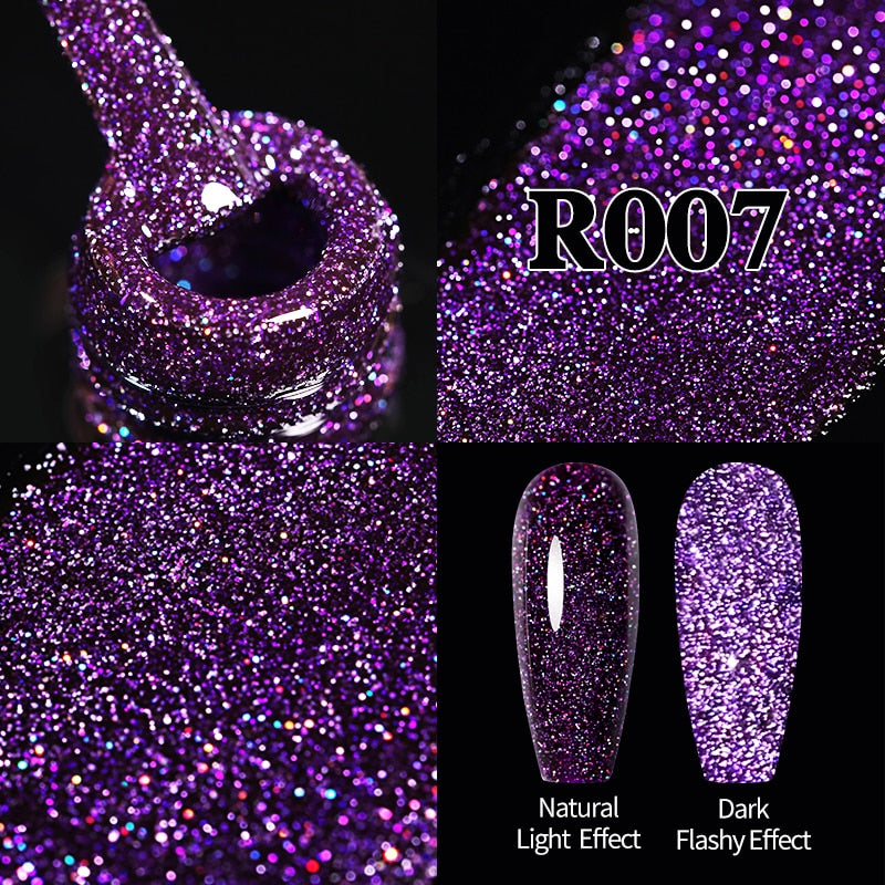 UR SUGAR Sparkling Gel Nail Polish Reflective Glitter Nail Gel Semi Permanent Nail Art Varnish For Manicures Need Base Top Coat 0 DailyAlertDeals Reflective R007  