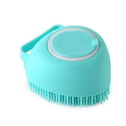 Bathroom  Puppy Big Dog Cat Bath Massage Gloves Brush Soft Safety Silicone Pet Accessories for Dogs Cats Tools Mascotas Products 0 DailyAlertDeals Heart-shaped Blue As the pictures 
