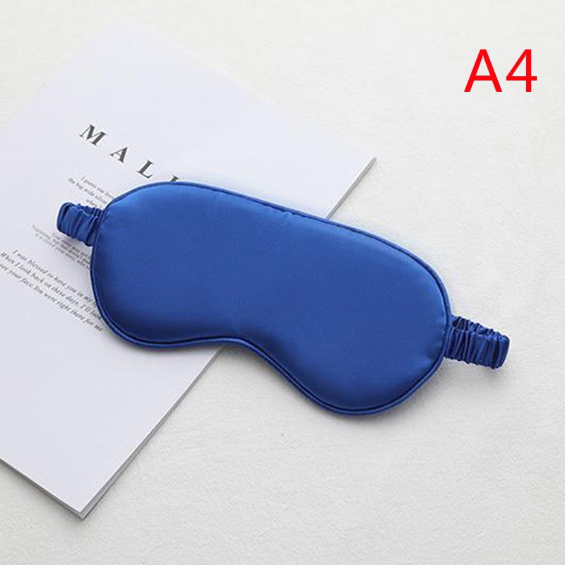 1Pc Eyeshade Sleeping Eye Mask Cover Eyepatch Blindfold Solid Portable New Rest Relax Eye Shade Cover Soft Pad eye cover DailyAlertDeals as pic 3  