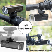 ROCKBROS 1000LM Bike Light Front Lamp Type-C Rechargeable LED 4500mAh Bicycle Light Waterproof Headlight Bike Accessories 0 DailyAlertDeals   