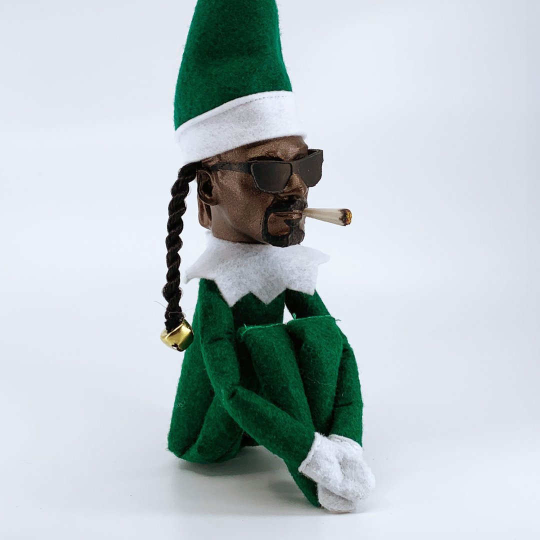 Snoop on a Stoop Christmas Elf Doll Snoop Dog Elf on the Shelf New Year Christmas Gift Toy 2022 Snoop on a Stoop elf doll DailyAlertDeals   