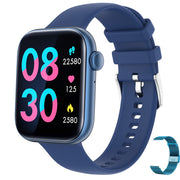 Smart Watches for Men Women, 1.81" Smart Watch with Bluetooth Call (Answer Make Calls), Fitness Tracker Watch IP68 Waterproof Multiple Sports Modes Smartwatch for Android Phones iPhone smart watch DailyAlertDeals Blue silicone band 1  