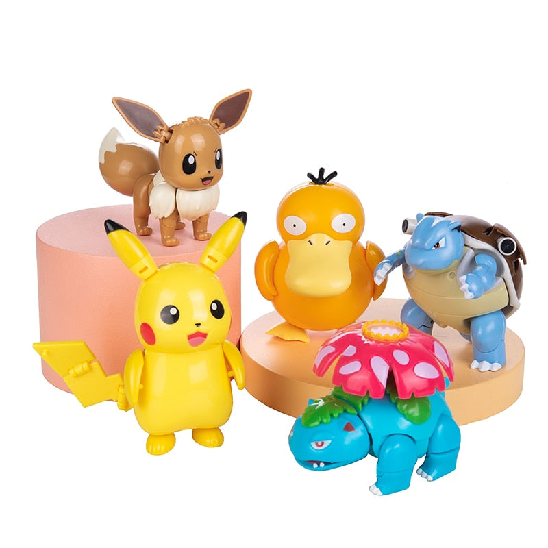 Pokemon Ball Figures  Pokeball Genuine Original Box or Without Box Deformation Toy Pikachu Charizard Pocket Monster Model Gift Pokemon Action Figures DailyAlertDeals   