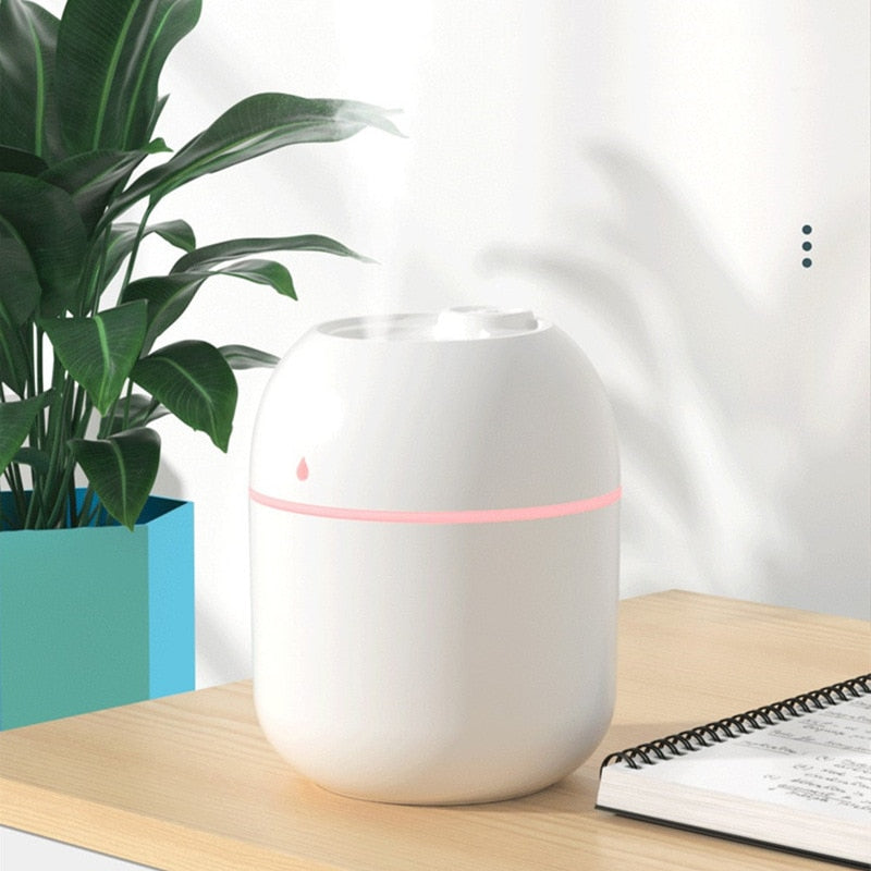Portable Water Drop Humidifier USB Desktop Indoor Air Atomization Humidifier Household Mute Large Spray Humidifier Humidifiers DailyAlertDeals   
