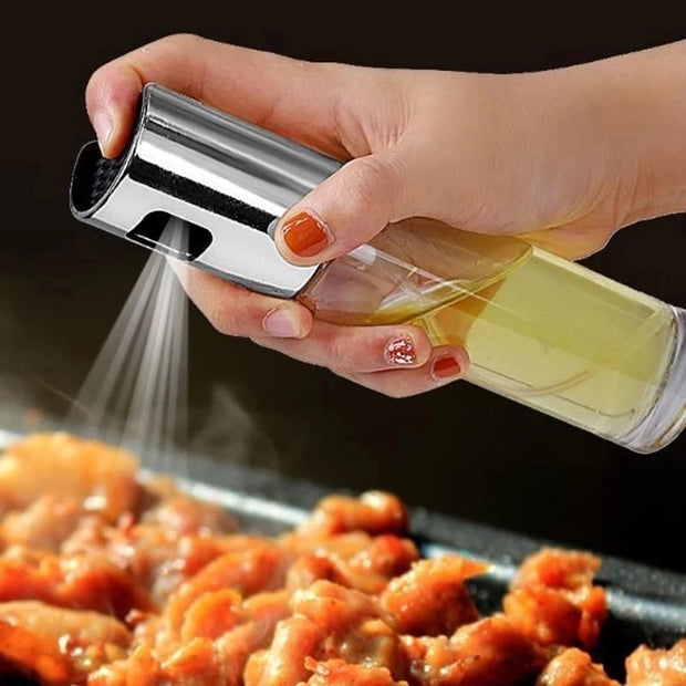 Kitchen Push Type Spray Olive Oil Sprayer Bottle Pump Oil Pot Leak-proof Grill BBQ Sprayer Oil Dispenser BBQ Gravy Boats Tools Kitchen Tools & Utensils DailyAlertDeals   