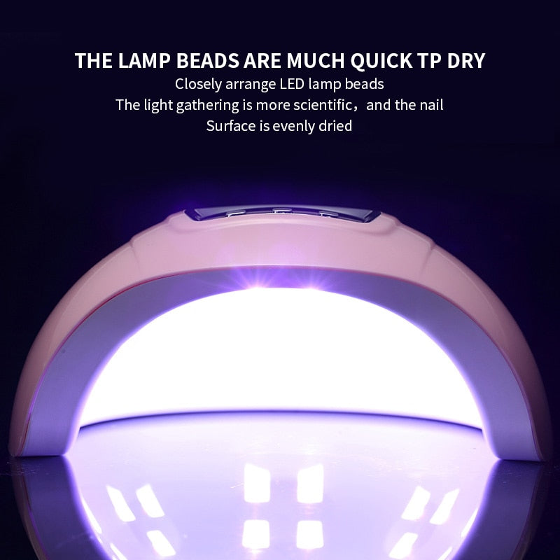 Nail Dryer LED Nail Lamp UV Lamp for Curing All Gel Nail Polish With Motion Sensing Manicure Pedicure Salon Tool Manicure Care Tool DailyAlertDeals   
