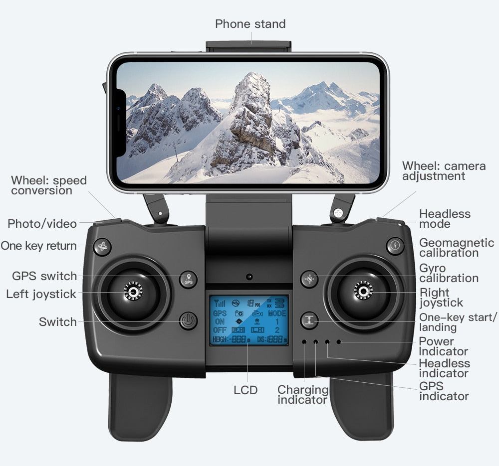 L900 PRO GPS Drone 4K HD Professional Dual Camera Aerial Stabilization Brushless Motor Foldable Quadcopter Helicopter RC 1200M CAMERA DRONE DailyAlertDeals   