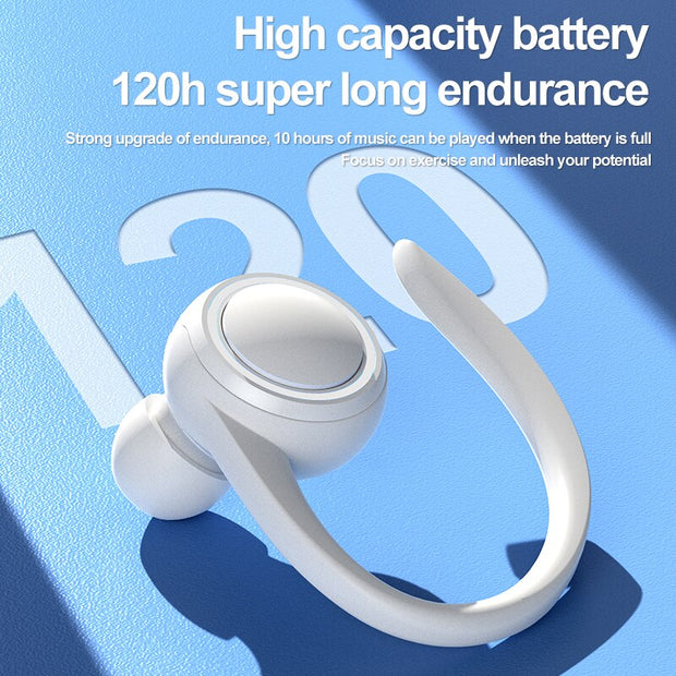 Bluetooth 5.2 Earphone Noise Cancelling Sports Wireless Business Headphones Headset Waterproof Hanging Single Ear Earbuds 0 DailyAlertDeals   