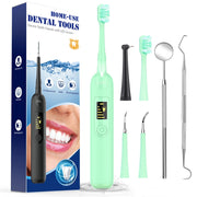 Electric Teeth whitener Scaler Teeth Whitening kit Teeth Plague Cleaner Stain Tartar Remover Tooth Whitening Supplies teeth Cleaner tartar remover DailyAlertDeals green USA 