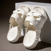 Skull Design Men Slippers 2023 Summer Outdoor Fun Novelty Slide Thick Sole Platform Beach Non-slip Women Sandal shoes DailyAlertDeals   
