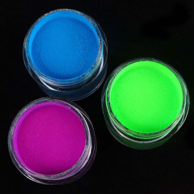 3 Pcs Neon Acrylic Powder Kit For Nail Art Decoration Nail Extension Crystal Polymer Pigment Dust Nail Supplies For Professionals Nails Carving Polymer for Nail DailyAlertDeals YGAP-ZLB  