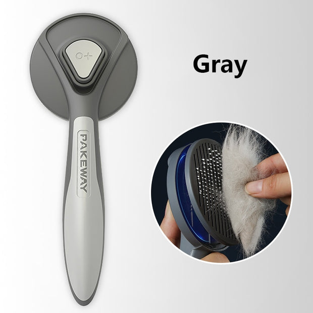 Kimpets Cat Comb Dog Hair Remover Brush Pet Grooming Slicker Needle Comb Removes Tangled Self Cleaning Pet Supplies Accessories 0 DailyAlertDeals   