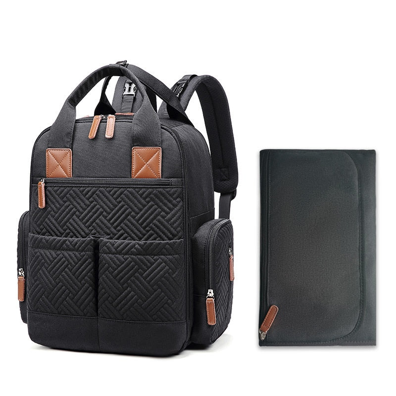 Diaper Bag Backpack Stroller Baby Bags for Mom Nappy Bag Mommy Maternity Packages Maternity Packs Supplies for Pregnant Women Diaper Bag Backpack DailyAlertDeals Black with pad United States 
