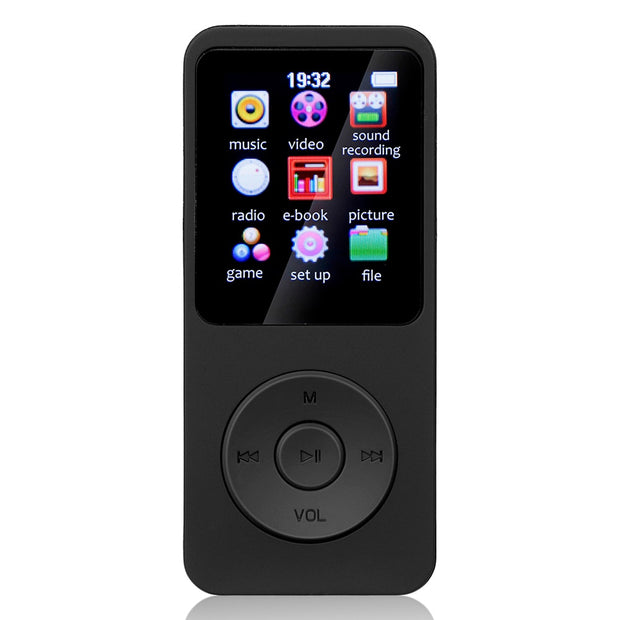 Mini Bluetooth E-book Sports MP3 MP4 FM Radio Student Music Players Portable 1.8 inch Color Screen Mp4 Player 0 DailyAlertDeals China Black 