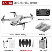 L900 PRO GPS Drone 4K HD Professional Dual Camera Aerial Stabilization Brushless Motor Foldable Quadcopter Helicopter RC 1200M CAMERA DRONE DailyAlertDeals 4K-Gray-Backpack-2B Poland 