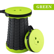 Portable Telescopic Folding Stool Outdoor Camping Retractable Stools for Travel Hiking Beach Chair Foldable Fishing Stool Chairs Folding Chairs & Stools DailyAlertDeals China Green 