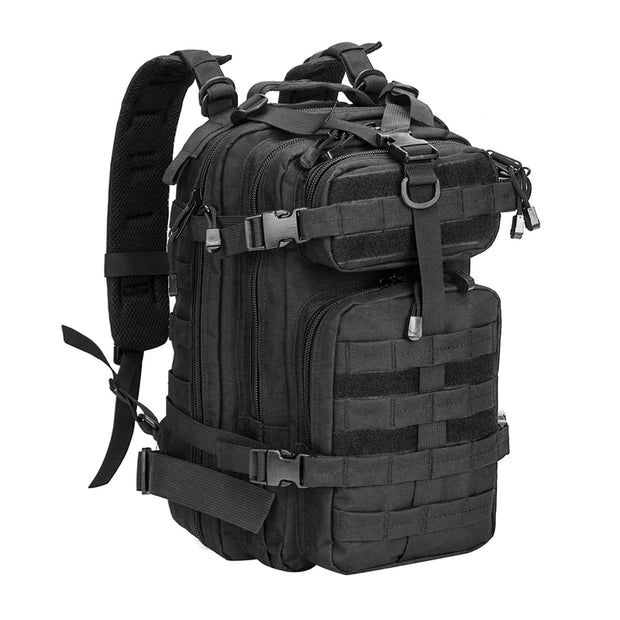Men Army Military Tactical Backpack 1000D Polyester 30L 3P Softback Outdoor Waterproof Rucksack Hiking Camping Hunting Bags Men Army Military Tactical Backpack DailyAlertDeals Black United States 