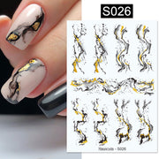 Purple Heart Love Design 3D Nail Sticker English Letter Stickers Face Pattern Trasnfer Sliders Valentine Nail Art Decoration 0 DailyAlertDeals S026  