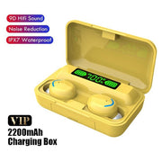 TWS Bluetooth Earphones 2200mAh Charging Box Wireless Headphone Fone Stereo Wireless Headset with Mic Sports Waterproof Earbuds headphones DailyAlertDeals J  