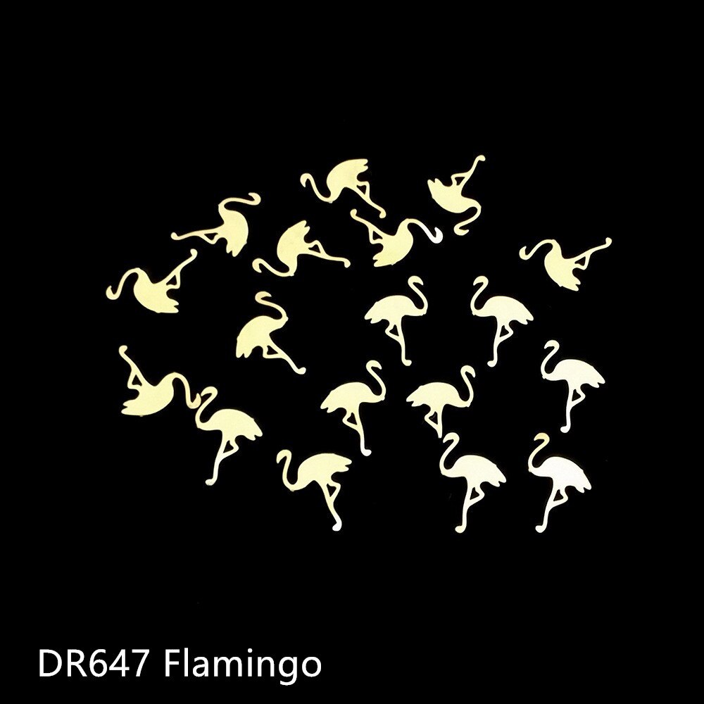 100Pcs/Lot Gold Metal Nail Decals Ultra-thin Flakes Nail Bling Rhinestone Cute 3D Nail Art Decorations Charm Nail Art Rivets 0 DailyAlertDeals 647  