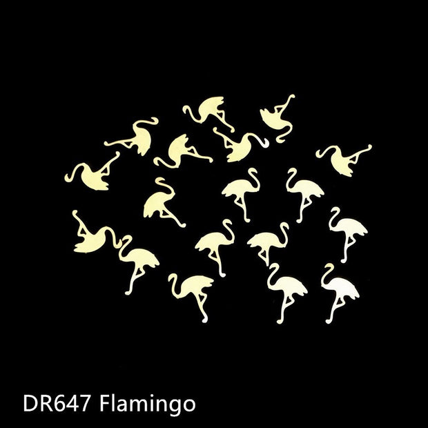 100Pcs/Lot Gold Metal Nail Decals Ultra-thin Flakes Nail Bling Rhinestone Cute 3D Nail Art Decorations Charm Nail Art Rivets 0 DailyAlertDeals 647  