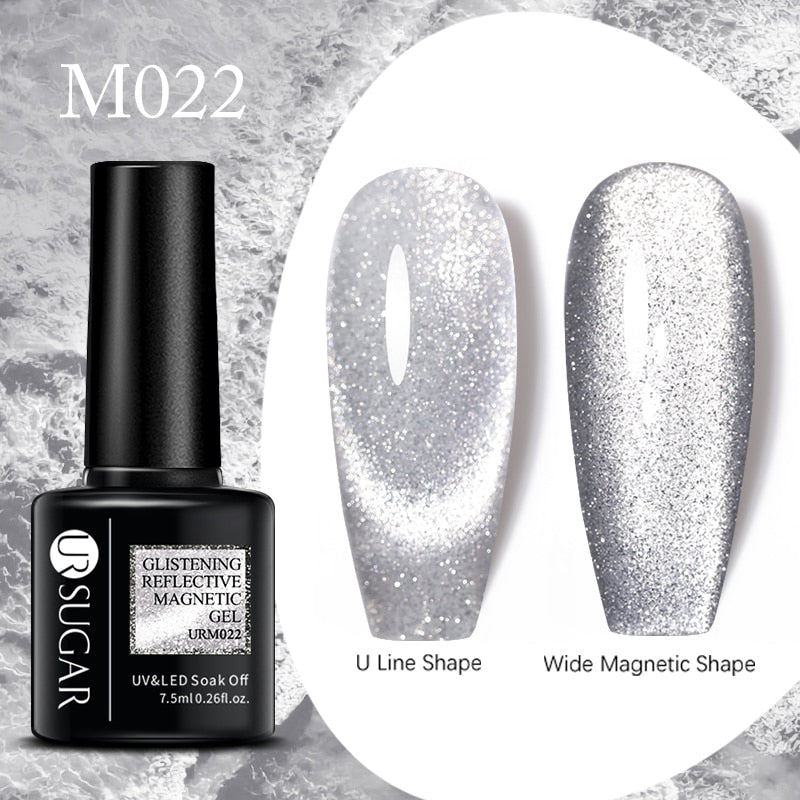 UR SUGAR Sparkling Gel Nail Polish Reflective Glitter Nail Gel Semi Permanent Nail Art Varnish For Manicures Need Base Top Coat 0 DailyAlertDeals Reflective Cat22  