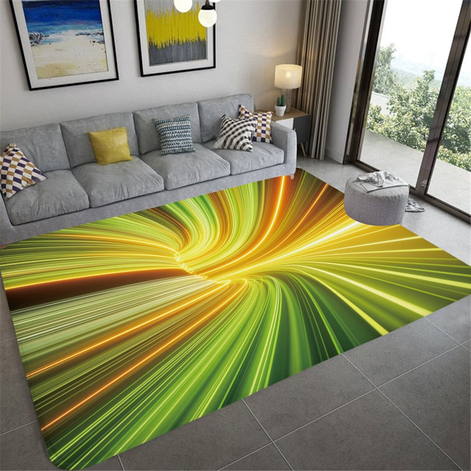 3D Vortex Illusion Carpet Entrance Door Floor Mat Abstract Geometric Optical Doormat Non-slip Floor Mat Living Room Decor Rug Carpets & Rugs DailyAlertDeals 11 50x80cm 20x31 inch 