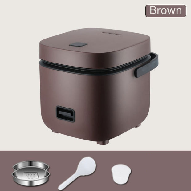 1.2L New Mini Rice Cooker Small 1-2 Person Rice Cooker Household Single Kitchen Small Household Appliances WIth Handle EU Plug 1.2L New Mini Rice Cooker DailyAlertDeals 1.2LBrown United States 220V|EU