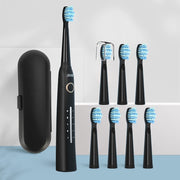 Seago Sonic Electric Toothbrush Tooth brush USB Rechargeable adult Waterproof automatic 5 Mode with Travel case Toothbrushes DailyAlertDeals USA 958Hei-8st-hezi 
