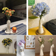 Nordic Style Ceramics Vase Modern Creative Hand Vase Flowers Arrangement Home Decor Office Desktop Living Room Ornament Gifts 0 DailyAlertDeals   