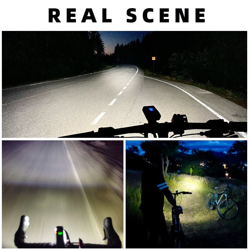 ROCKBROS Bike Light Rainproof Type-C Charging LED 2000mAh MTB Front Lamp Headlight Aluminum Ultralight Flashlight Bicycle Light USB Charging LED Flashlight for Bicycle DailyAlertDeals   