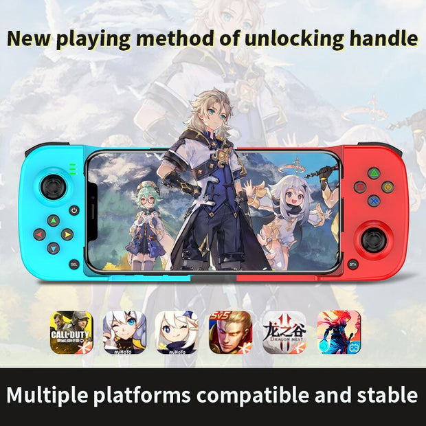 D3 Telescopic Mobile Phone Gamepad Bluetooth 5.0 Wireless Game Controller Joystick USB C for PUBG for PS4 for NS Switch 0 DailyAlertDeals   