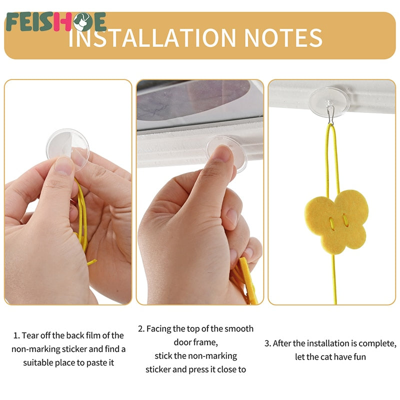 Interactive Hanging Cat Toy Simulation Cat Toy Funny Self-hey Interactive Toy for Kitten Playing Teaser Wand Toy Cat Supplies Hanging Cat Toy DailyAlertDeals   