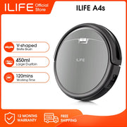 ILIFE A4s Robot Vacuum Cleaner  Hard Floor Large Dustbin, Auto Recharge Household Tools,Applicance 0 DailyAlertDeals   