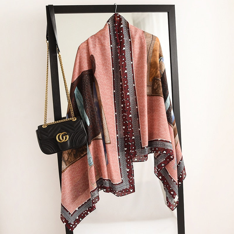 2022 New Design Brand Women Scarf Fashion Print Cotton Spring Winter Warm Scarves Hijabs Lady Pashmina Foulard Bandana Plaid 0 DailyAlertDeals m43-1 180x90cm 