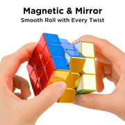 Cyclone Boys Plating 3x3x3 2x2 Magnetic Magic Cube 3x3 Professional Speed Puzzle 3×3 2×2 Children&#39;s Fidget Toy 3×3×3 Magnet Cubo 0 DailyAlertDeals   