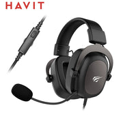 HAVIT H2002d Wired Gaming Headphones 3.5mm Surround Sound Over ear Headset with Pluggable Microphone PC Laptop PS5 Switch Gamer Gaming headphones DailyAlertDeals   