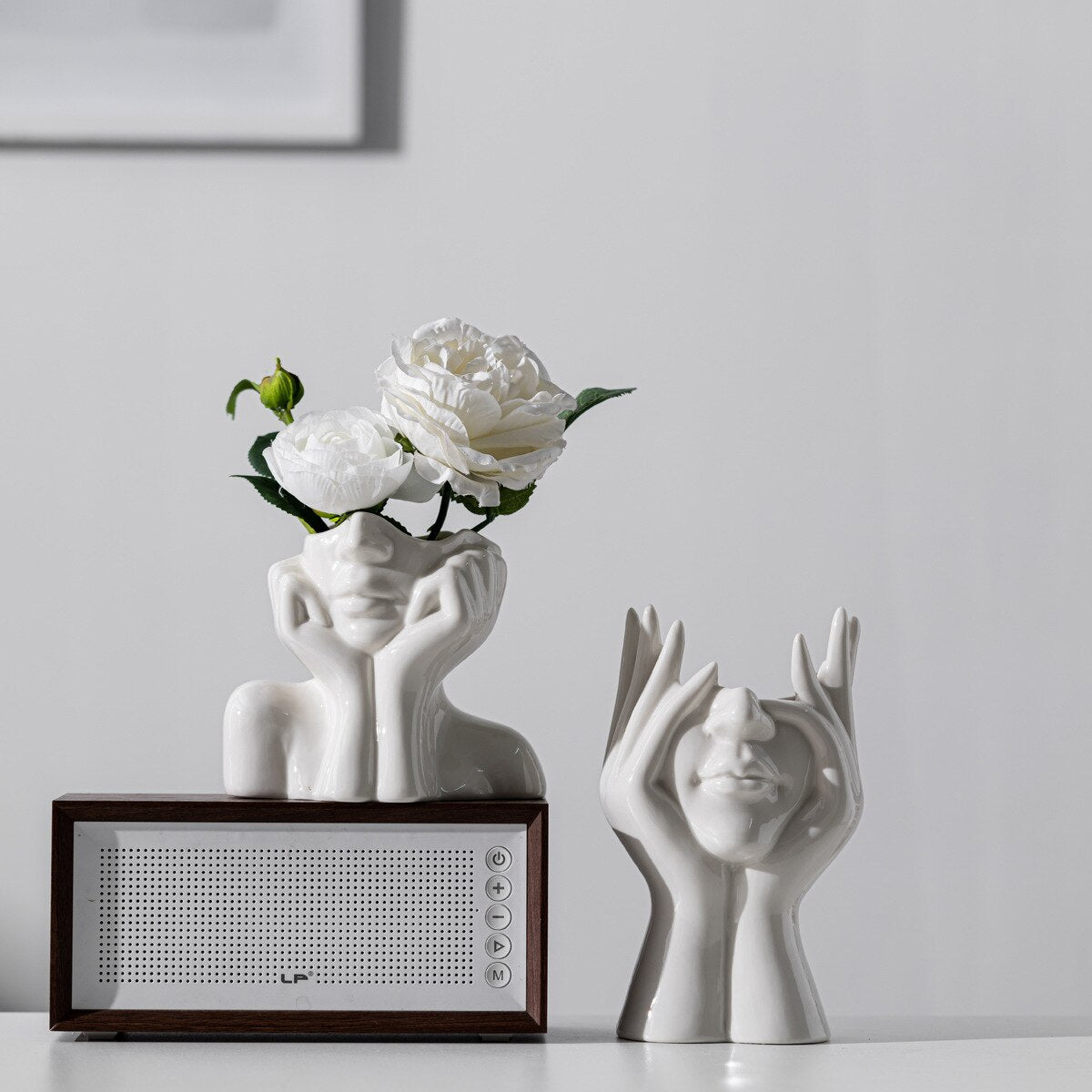 Interior Decor The Body Art Abstract Ceramic Pottery Vase Art Flower Creative Flowerpot Desktop Ornaments Home Decorations Ceramic Vase DailyAlertDeals   
