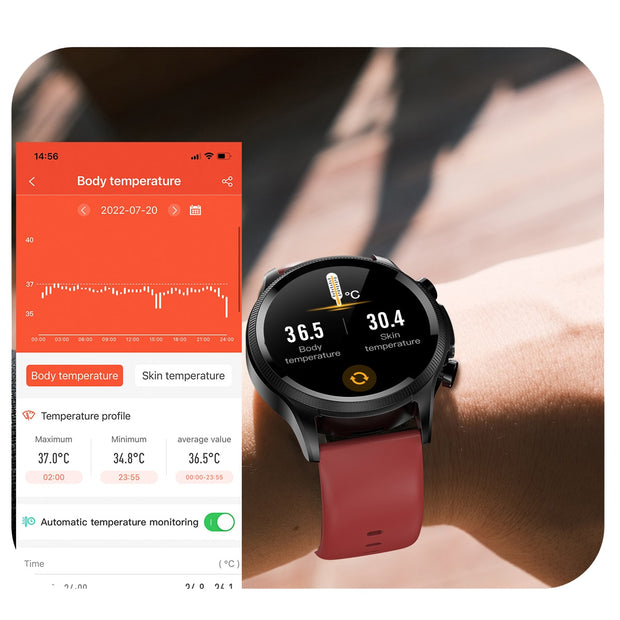 New ECG+PPG Smart Watch Men and Women with Health Fitness Tracker monitoring Sport Smartwatch ECG+PPG Smart Watch DailyAlertDeals   