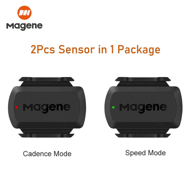 Magene S3+ Speed Cadence Sensor ANT Bluetooth Computer Speedmeter Dual Sensor Bike Accessories Compatible with WahooOnelap Zwift 0 DailyAlertDeals 2Pcs S3 Sensor  