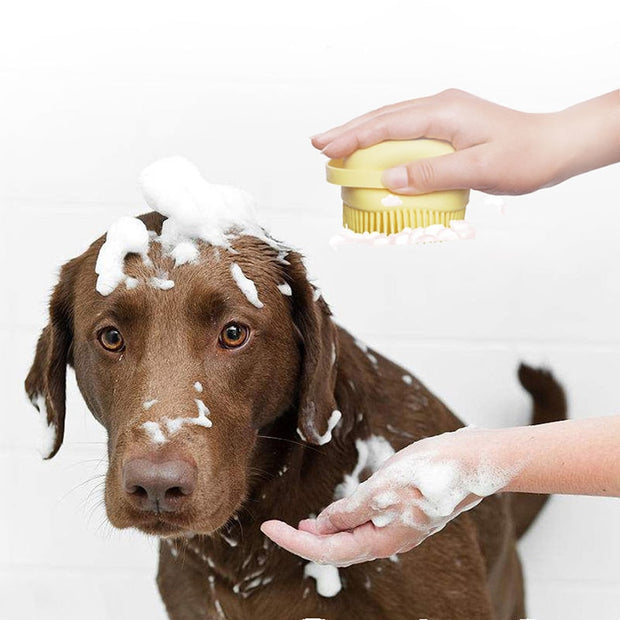 Bathroom  Puppy Big Dog Cat Bath Massage Gloves 0 DailyAlertDeals   