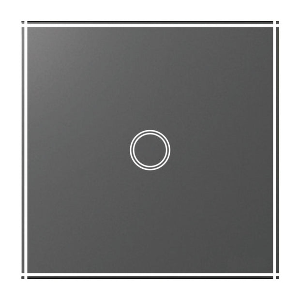 MiniTiger EU Touch Switch LED Crystal Glass Panel Wall Lamp Light Switch 1/2/3 Gang AC100-240V LED Sensor Switches Interruttore LED Touch Switch DailyAlertDeals Grey Touch 1-Gang EU Standard 