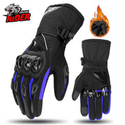 Motorcycle Gloves Windproof Waterproof Guantes Moto Men Motorbike Riding Gloves Touch Screen Moto Motocross Gloves Winter Motorbike Riding Gloves DailyAlertDeals WP-02 Blue Gloves M China