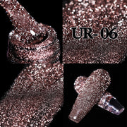 UR SUGAR Sparkling Gel Nail Polish Reflective Glitter Nail Gel Semi Permanent Nail Art Varnish For Manicures Need Base Top Coat 0 DailyAlertDeals Reflective Cat UR-06  