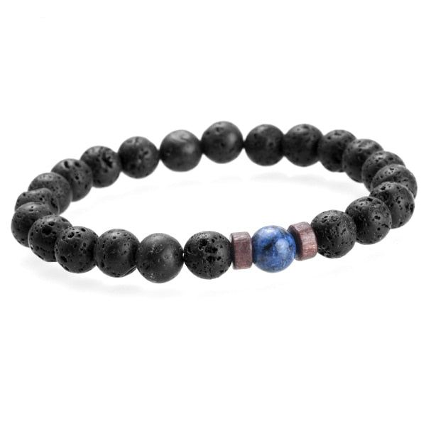 Men Bracelet Natural Moonstone Bead Tibetan Buddha Bracelet chakra Lava Stone Diffuser Bracelets Men Jewelry gift 0 DailyAlertDeals H  