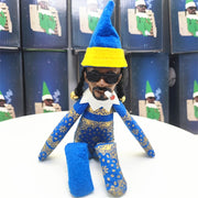 Snoop on a Stoop Christmas Elf Doll Snoop Dog Elf on the Shelf New Year Christmas Gift Toy 2022 Snoop on a Stoop elf doll DailyAlertDeals Blue United States 