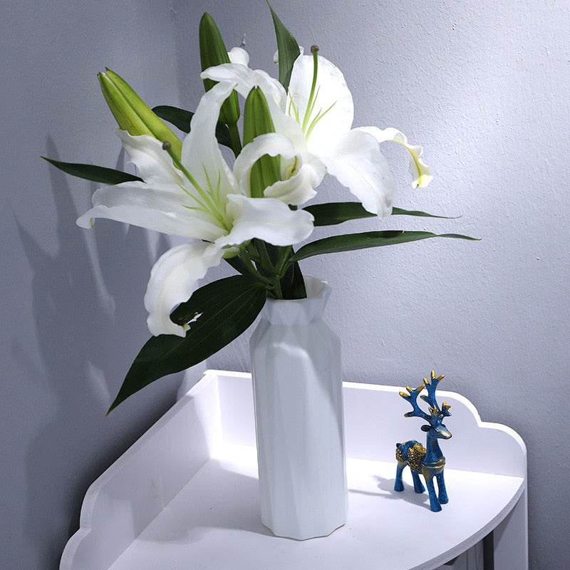 Nordic Style Flower Vase Living Room Decoration Ornaments Modern Origami Plastic Vases Pot for Flower Arrangements Home Decor ornaments DailyAlertDeals   