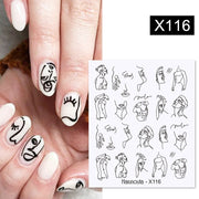 Harunouta Valentine's Day Love Heart Pattern Water Decals Stickers Christmas Snowflakes Design Slider For Nails Art Decoration 0 DailyAlertDeals X116  